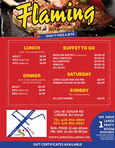 gourmet flaming grill|flaming grill menu prices.